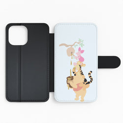 Bouncing Tiger , Piglet , Yellow Bear Flip Phone Case