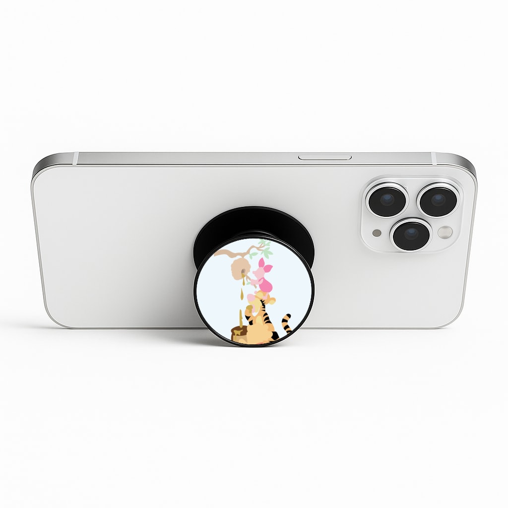 Bouncing Tiger , Piglet , Yellow Bear Phone Stand