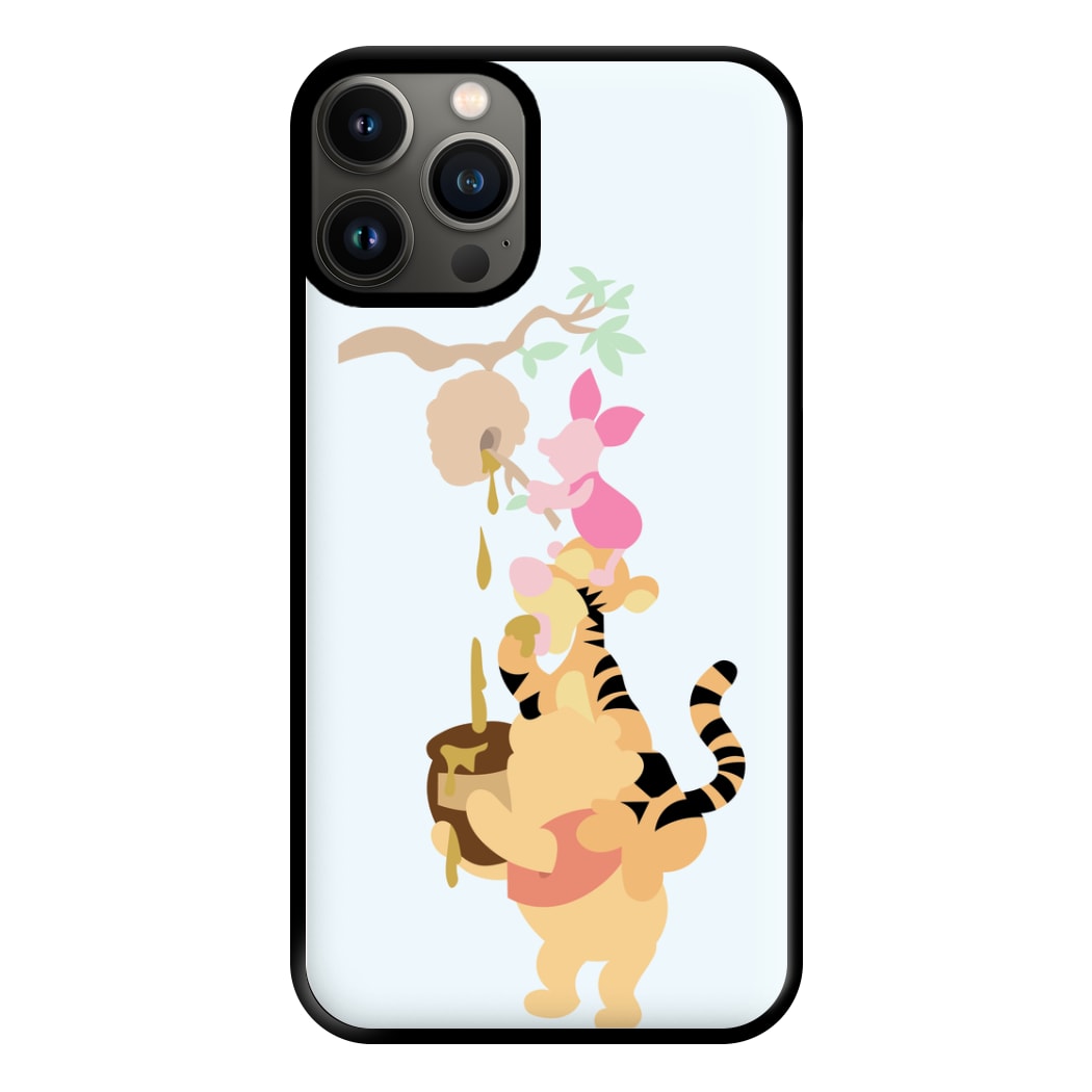 Bouncing Tiger , Piglet , Yellow Bear Phone Case for iPhone 11 Pro Max