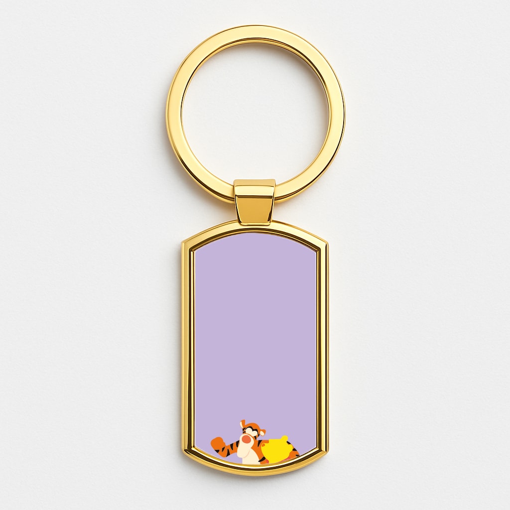 Tiger and Winnie - Winnie Gold Keyring