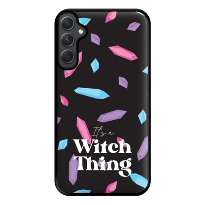 It's A Witch Thing Pattern Phone Case for Galaxy A14