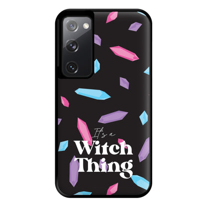 It's A Witch Thing Pattern Phone Case for Galaxy S20FE