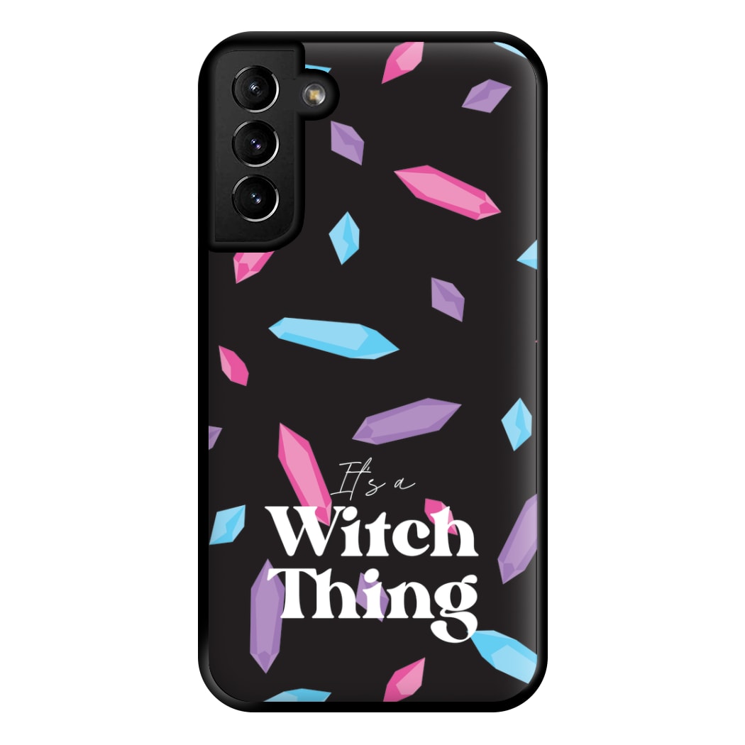 It's A Witch Thing Pattern Phone Case for Galaxy S21 Plus
