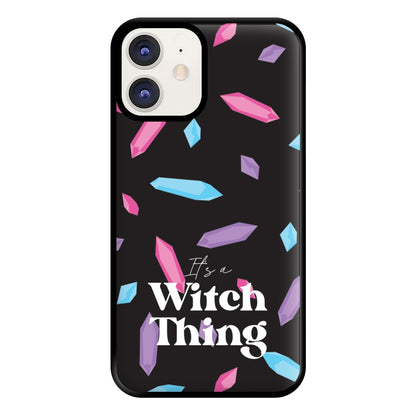 It's A Witch Thing Pattern Phone Case for iPhone 12 / 12 Pro