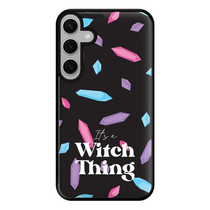 It's A Witch Thing Pattern Phone Case for Galaxy S24FE