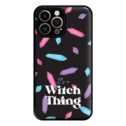 It's A Witch Thing Pattern Phone Case for iPhone 14 Pro Max