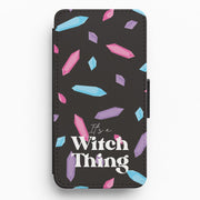 It's A Witch Thing Pattern Flip / Wallet Phone Case 1