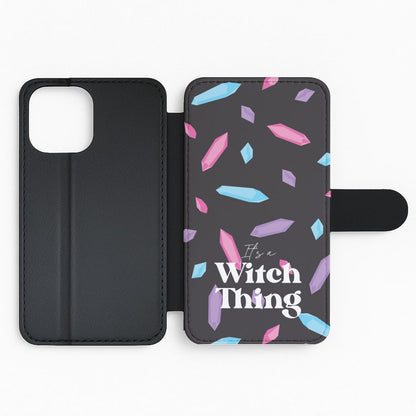 It's A Witch Thing Pattern Flip Phone Case