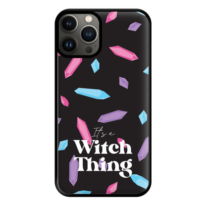 It's A Witch Thing Pattern Phone Case for iPhone 13 Pro Max