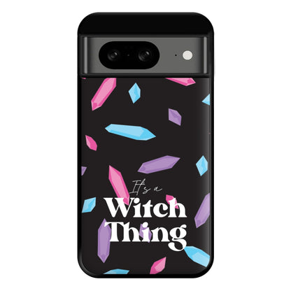 It's A Witch Thing Pattern Phone Case for Google Pixel 8
