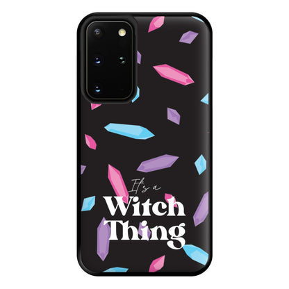 It's A Witch Thing Pattern Phone Case for Galaxy S20 Plus