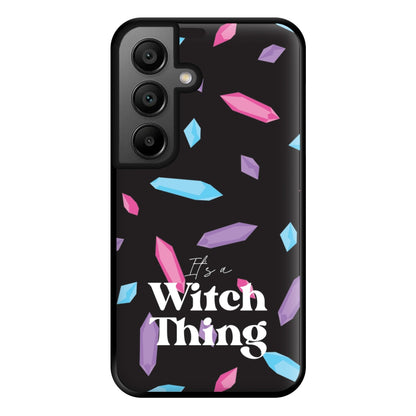 It's A Witch Thing Pattern Phone Case for Galaxy A56