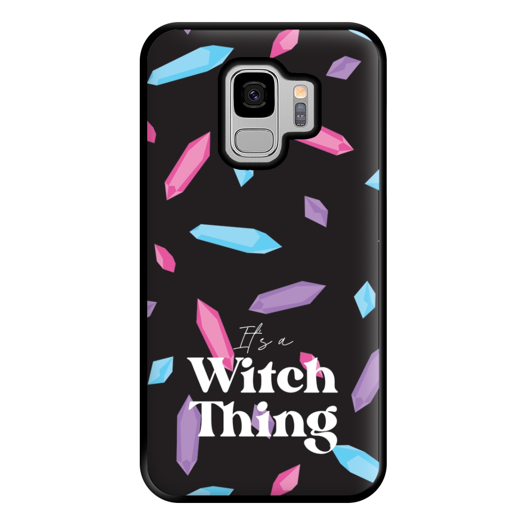 It's A Witch Thing Pattern Phone Case for Galaxy S9 Plus