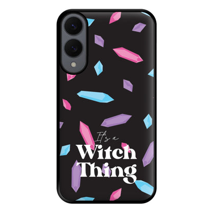 It's A Witch Thing Pattern Phone Case for Galaxy S25 Edge