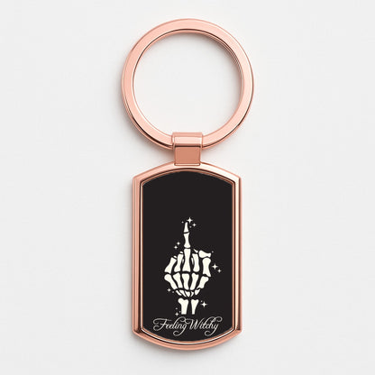 Feeling Witchy Rose Gold Keyring
