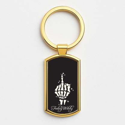 Feeling Witchy Gold Keyring