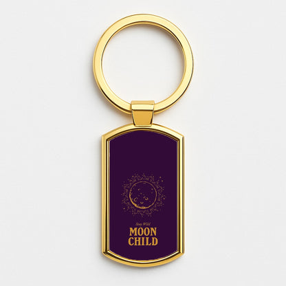 Stay Wild, Moon Child Gold Keyring