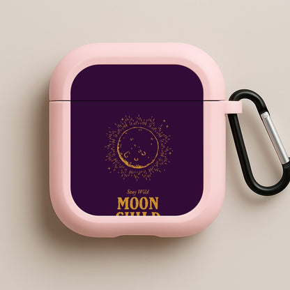 Stay Wild, Moon Child Pink AirPods Case