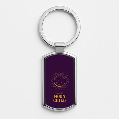 Stay Wild, Moon Child Silver Keyring