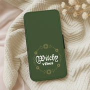 Witchy Vibes Green Flip / Wallet Phone Case 5