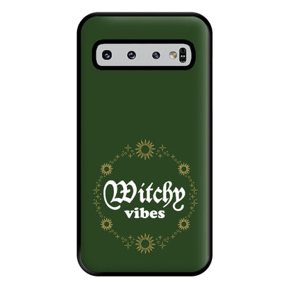 Witchy Vibes Green Phone Case for Galaxy S10 Plus