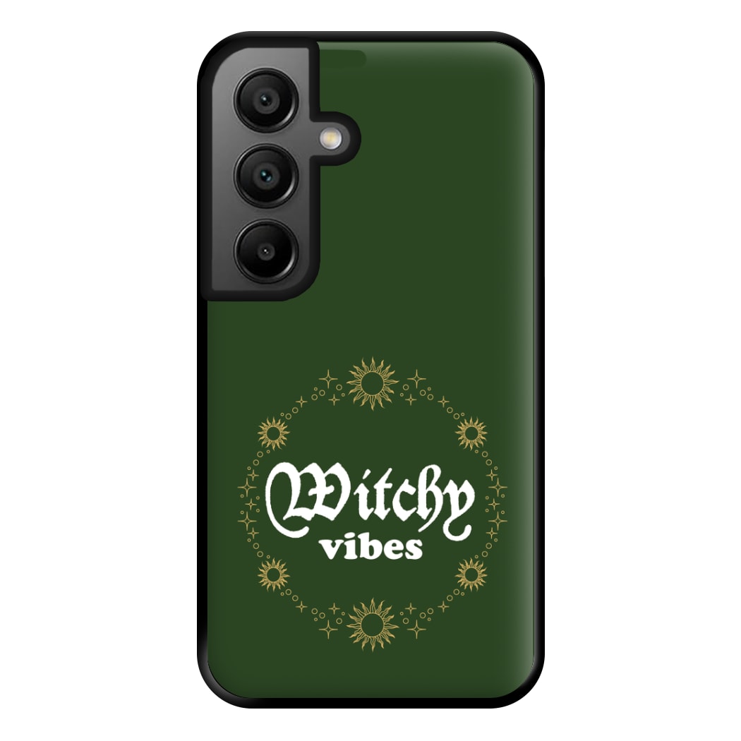 Witchy Vibes Green Phone Case for Galaxy A56