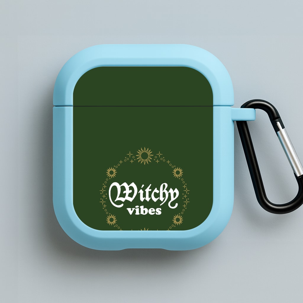 Witchy Vibes Green Blue AirPods Case