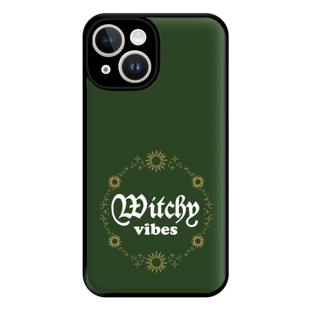 Witchy Vibes Green Phone Case for iPhone 14