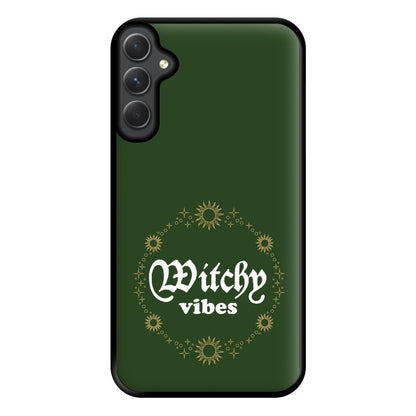 Witchy Vibes Green Phone Case for Galaxy A54