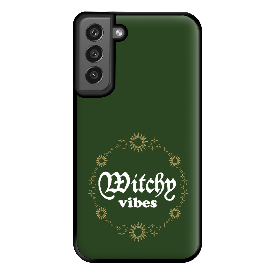 Witchy Vibes Green Phone Case for Galaxy S21FE