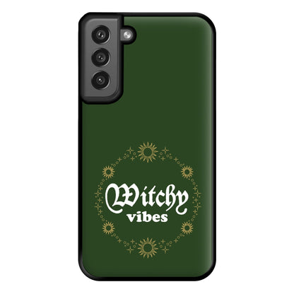Witchy Vibes Green Phone Case for Galaxy S21FE