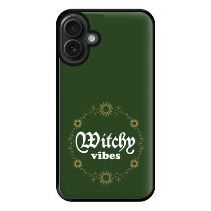 Witchy Vibes Green Phone Case for iPhone 16 Plus