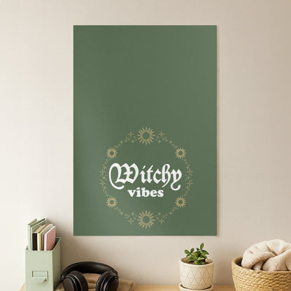 Witchy Vibes Green Poster