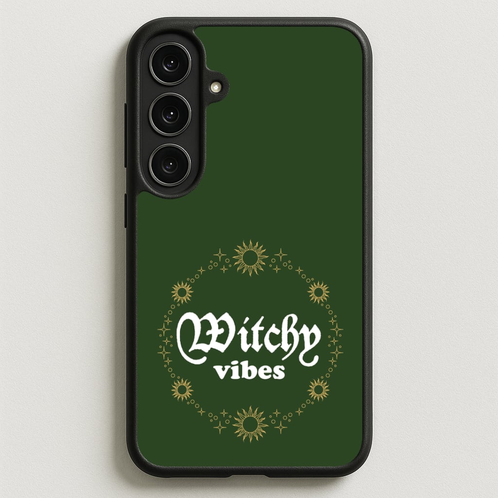 Witchy Vibes Green Phone Case for Galaxy S25FE