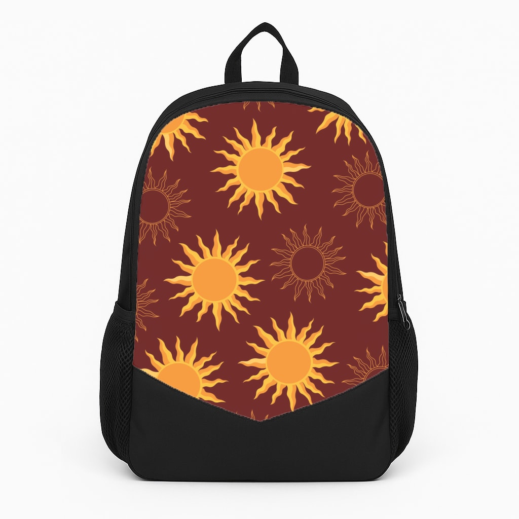 Vintage Sun Pattern Backpack