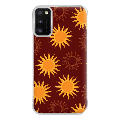 Vintage Sun Pattern Phone Case for Galaxy A41