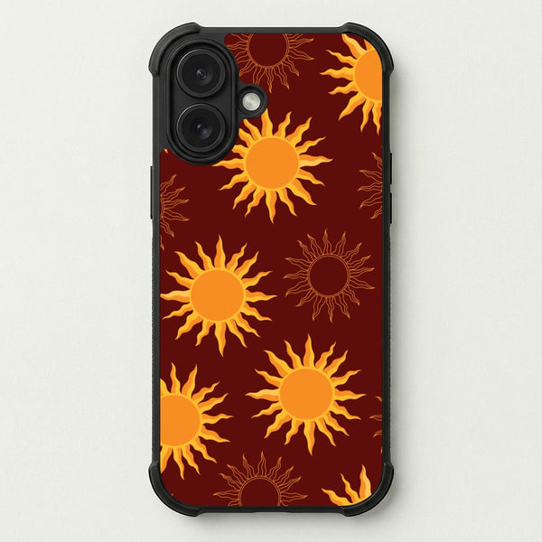 Vintage Sun Pattern Phone Case — Bumper case