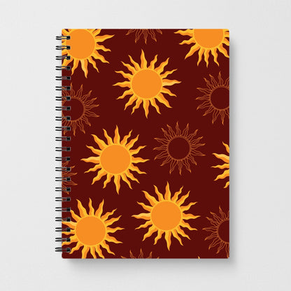 Vintage Sun Pattern Notebook