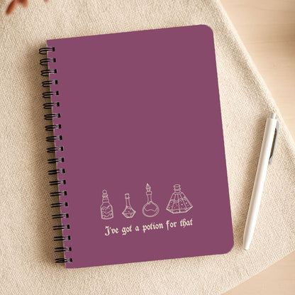 I've Got A Potion For You Dark Pink Notepad