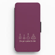 I've Got A Potion For You Dark Pink Flip / Wallet Phone Case 1