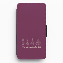 I've Got A Potion For You Dark Pink Flip / Wallet Phone Case