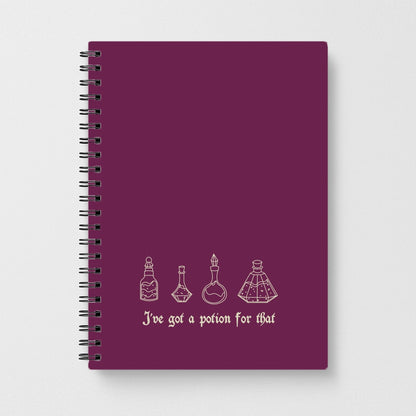 I've Got A Potion For You Dark Pink Notebook