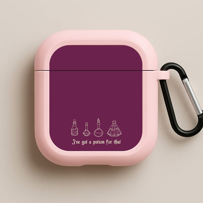I've Got A Potion For You Dark Pink Pink AirPods Case