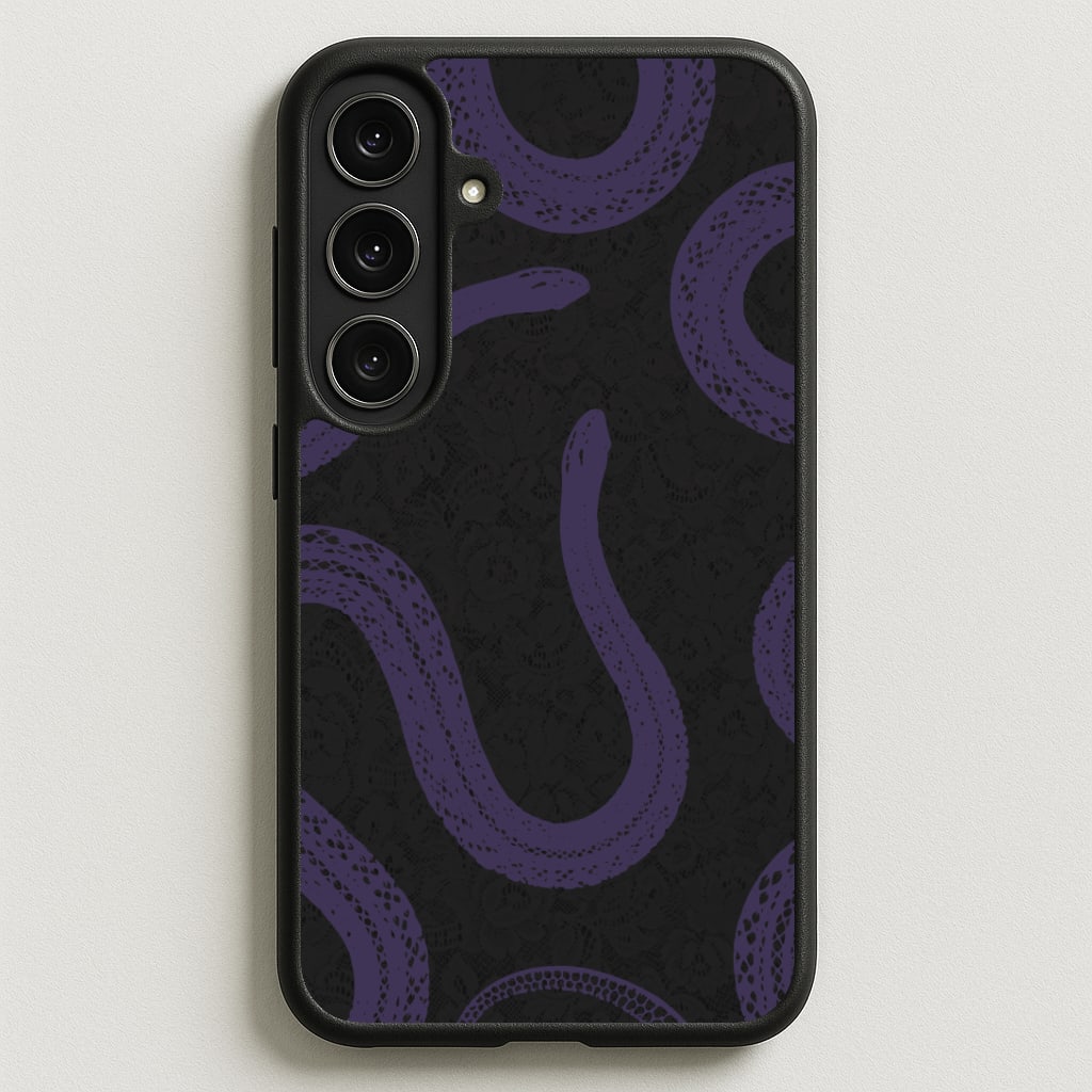 Snakes And Lace Pattern Phone Case for Galaxy S25FE
