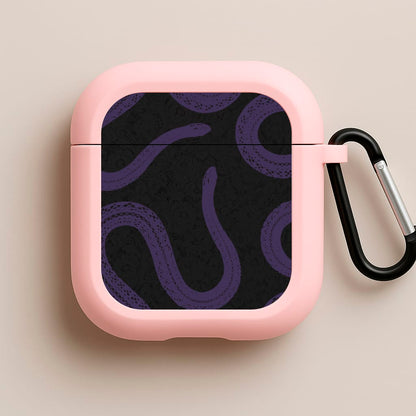 Snakes And Lace Pattern Pink AirPods Case