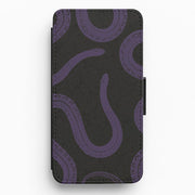 Snakes And Lace Pattern Flip / Wallet Phone Case 3