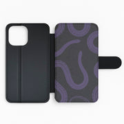Snakes And Lace Pattern Flip / Wallet Phone Case 4