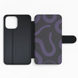 Snakes And Lace Pattern Flip / Wallet Phone Case