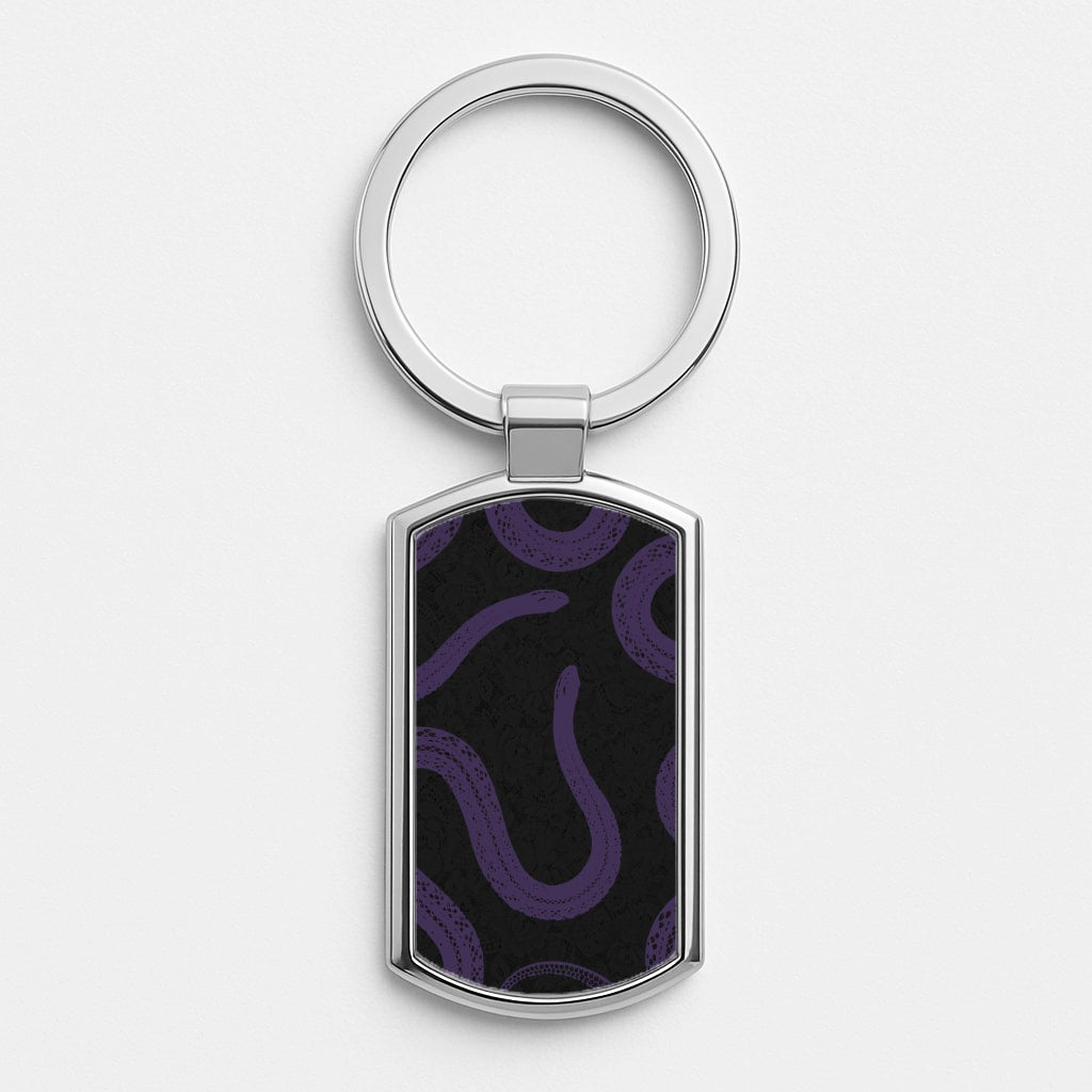 Snakes And Lace Pattern Luxury Keyring