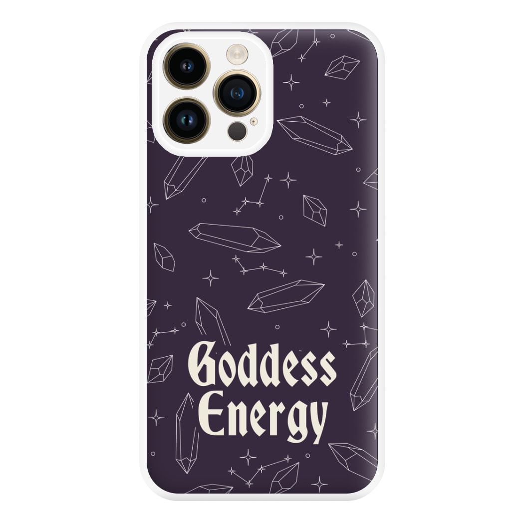 Goodess Energy Pattern Phone Case for iPhone 14 Pro Max